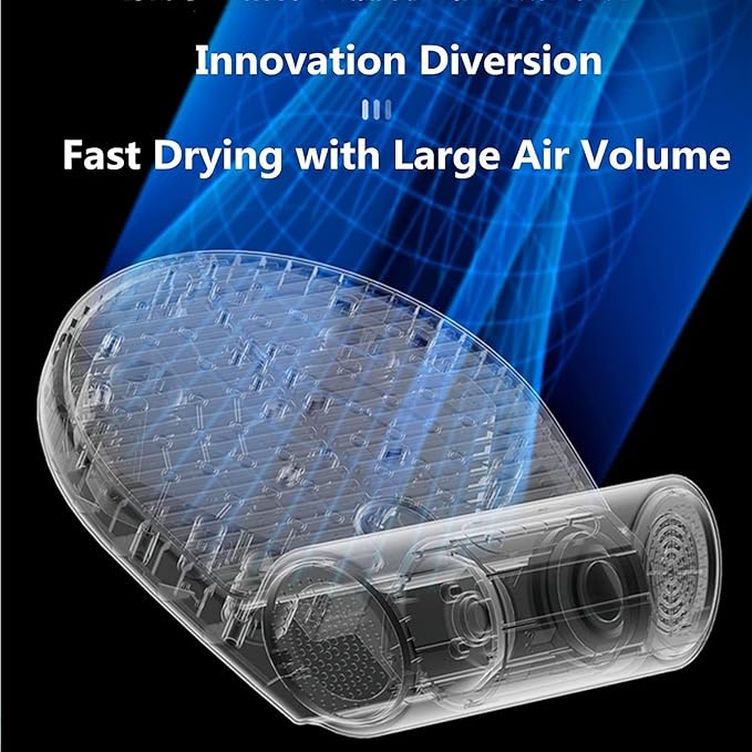 Body Hair Dryer Natural Warm Air Wind/Cool Wind Whole Body Waterproof Blow Dryer 360°Heating Pet Dry for Bathroomwith Body Scale(Without Body Scale)