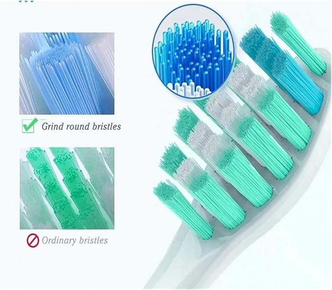 20/50/100 Pieces Toothbrush Heads Compatible for Apiyoo P7/Y8/SVP/Moon Electric Heads Vacuum Bristle Nozzle(20Blue)