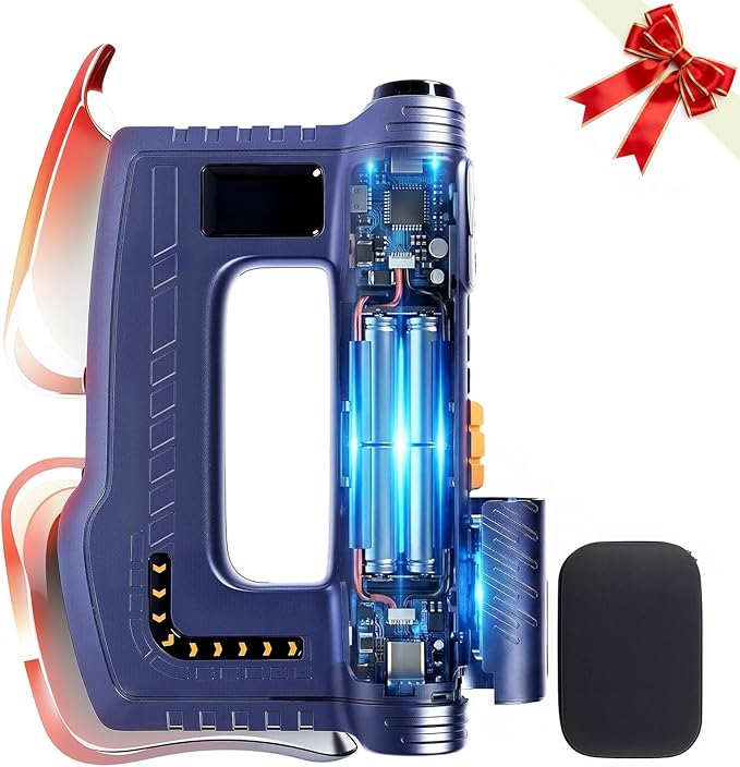 Heated Muscle Scraper 2026 New Upgrad with Oversized Handle for Effortless Grip &amp Smooth Controlled Force Muscle Scraper Tool Electric Fascia Knife Multifunctional Massage Tool Gifts for Family B