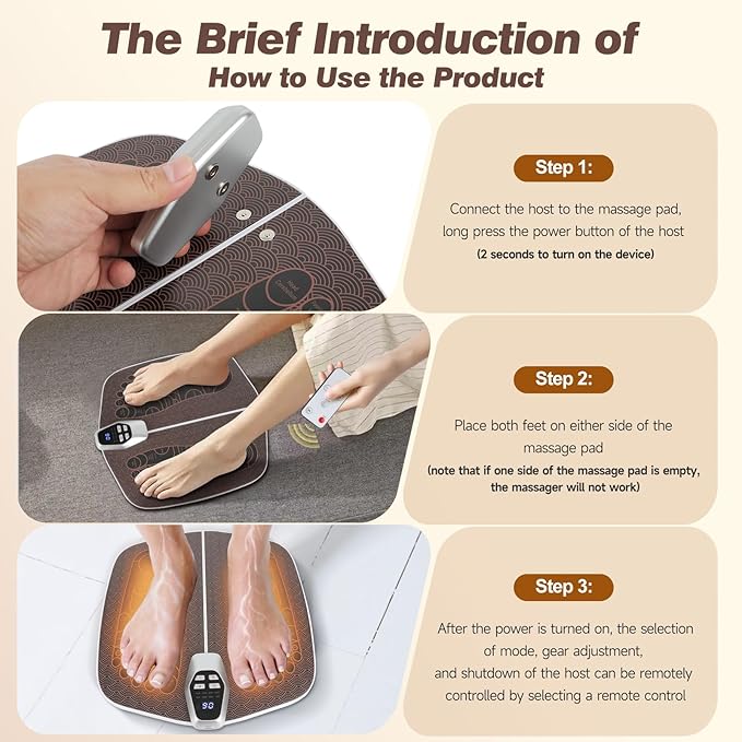 Ems Foot Stimulator (HK701A)Transcutaneous Electrical Nerve Stimulator For Pain Relief EMS Foot Massager for Stimulate Healthy MusclesImprove and facilitate Muscle Performance Stimulator Muscles.