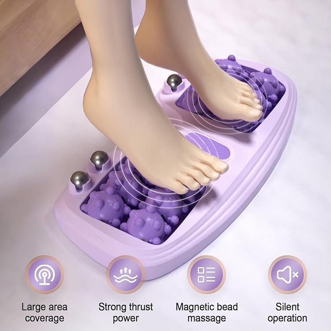 Foot Massager Roller for Plantar Fasciitis Relief Dual Foot Massage Roller for Plantar Fasciitis Relief Feet Massager Portable Reflexology Massager for Stress Relief &amp Improved Circulation (Gree