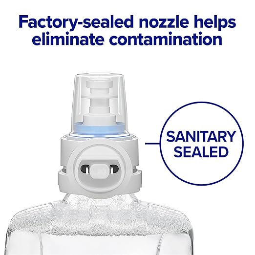 PURELL Advanced Green Certified Instant Hand Sanitizer Foam Fragrance Free EcoLogo Certified 1200 mL Refill for PURELL CS4 Manual Hand Sanitizer Dispensers (Pack of 4) - 5191-04