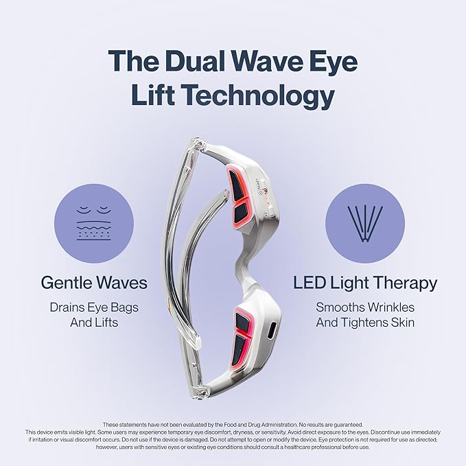 Renewa EyeLift | Under-Eye Beauty Tool with Gentle Light | Skincare Tool for Refreshing Brightening and Radiant-Looking Skin | At-Home Self-Care Facial Tool for Smoother-Looking Eyes