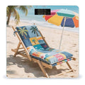 Denim Print Patchwork Style Weight Scale Cute Bathroom Scale for Body Highly Accurate Digital Weighing Machine for People Compact LCD Display Scales with Sturdy Toughened Glass Scales