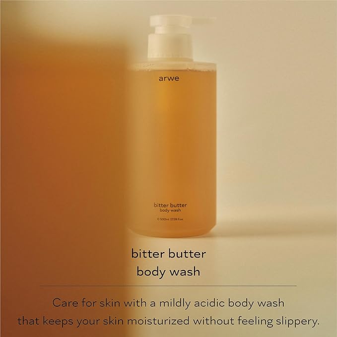 Bitter Butter Body Wash 16.9 fl oz (500 ml) Naturally Derived Weakly Acid Moisturizing Acne Body Care Soap Next Generation Horny Scrub PHA &amp LHA Perfume Scent Large Capacity