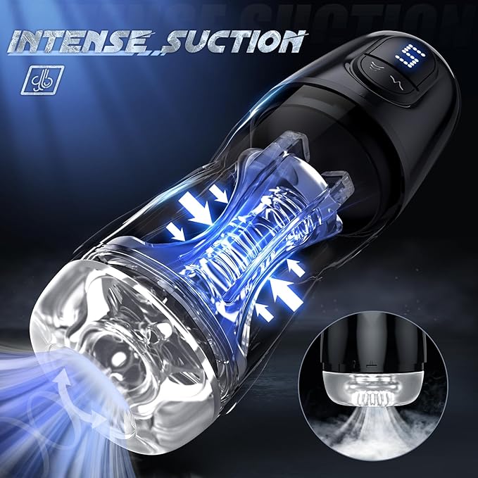 2025 Male Masterburbatar Hands Free with 7 Thrusting 7 Sucking Heating Vibration Modes Blowjobob Machine for Man Pocket Puzzy Male Mastusbafor Automatic Tight Viboators Sleeve Hoodies RY9125