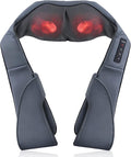TRIDUCNA Shiatsu Neck Back and Shoulder Massager with Heat - Electric Deep Tissue 3D Kneading Massage Pillow for Lower Back Calf Legs Full Body Muscle Relaxation Home Office and Car Use