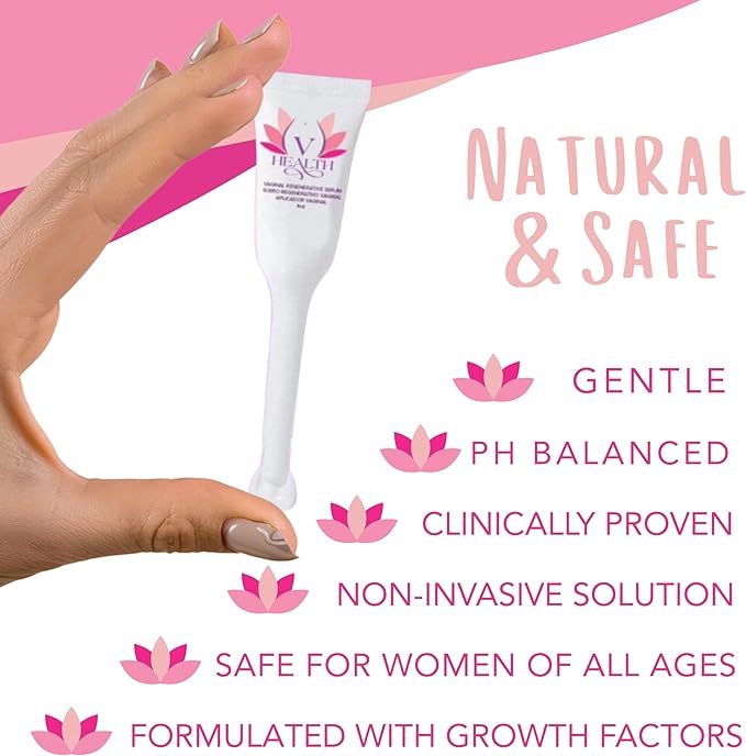 Advanced Regenerative Vaginal Medicine for Menopause - Clinically Proven Natural Relief for Vaginal Dryness &amp Other Symptoms (6 Applicators 4ml Each)