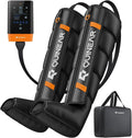 QUINEAR Cordless Leg Recovery System with 5-Zone Air Compression Leg Massager for Circulation with 11 Levels &amp 3 Modes Compression Boots for Athletes Officer Elderly(Large)