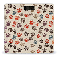 Cartoon Paw Prints Scale for Body Weight Anti-Slip Tempered Glass Digital Bathroom Scales Clear LCD Display Weighing Scale Safe Rounded Corners Smart Scales