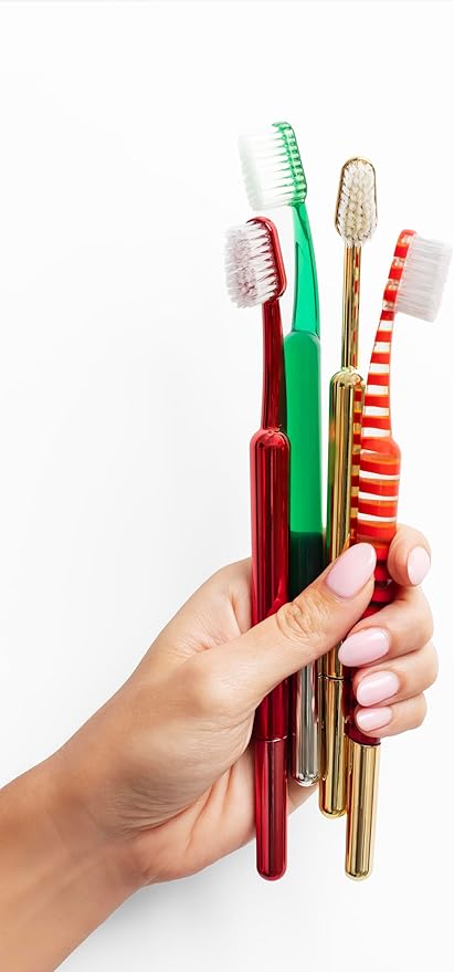 TRASK The Better Brush - Luxury Soft Bristle Dentist Designed Manual Toothbrush for Adults Verde