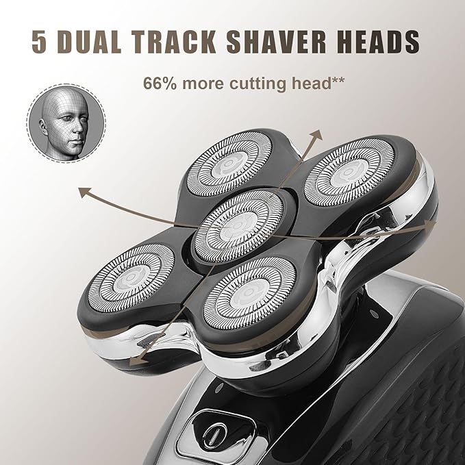 Shaver Replacement Head Compatible with Remington Electric Shaving Model SPR-XR7000for Bald Men.(4packs)