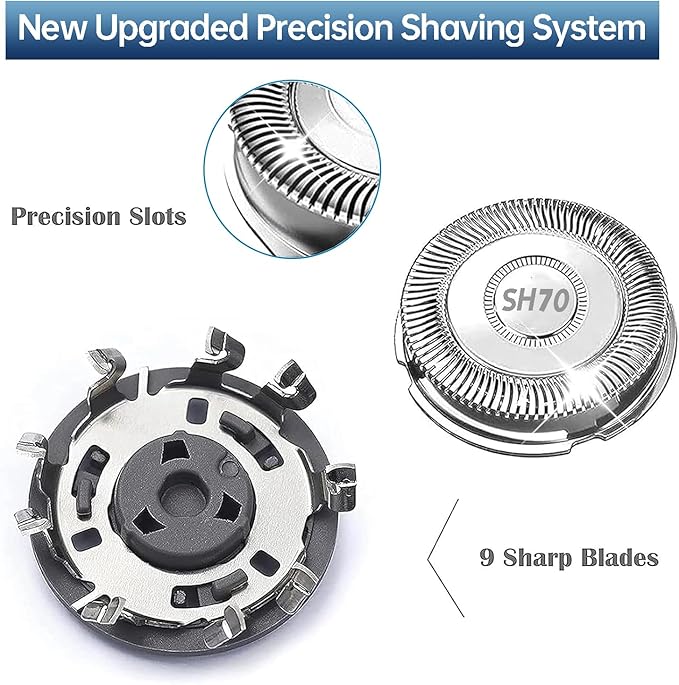 7000 Series Universal Head Men's Electric Shaver Replacement Head sh71 Replacement Head for Compatible Men's Shaver Compatible with Shaver 7000 Series