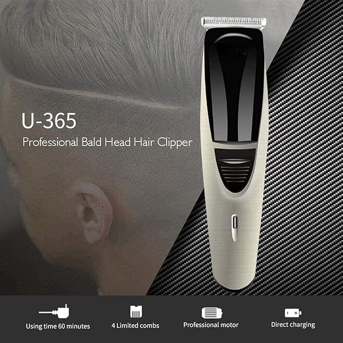 Rechargeable Wet Dry Lithium Ion Deluxe Trimming Kit with 4 Interchangeable Heads for Shaving Detailing &amp Grooming Beards Mustaches Stubble Ear Nose &amp Body