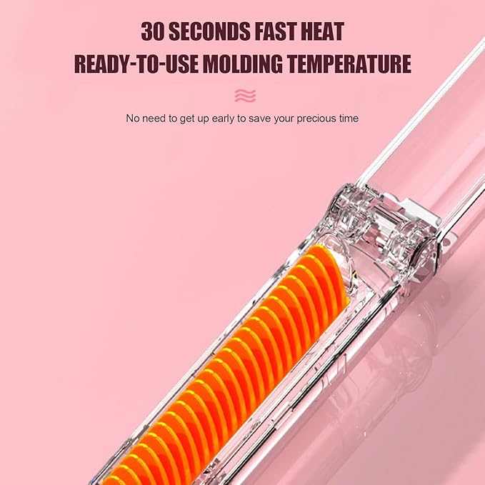 Hair Straightening BrushStyling Tools With Fast Heating And Anti Burn Protection - Negative Ionic Hair Straightener Brush | For Men And Women Home Outdoor