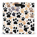 Cute Dog Paw Prints Scale for Body Weight Sturdy Tempered Glass Weighing Scales with LCD Display Accurate Digital Bathroom Scale Convenient Body Fat Smart Scales Easy Read