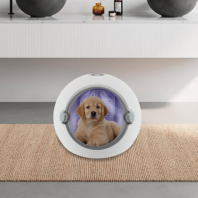 Pet Dryer Box 600W with Removable Door Kitten Nest 360 Surround Wind Fuse LED Light Fur Collection Aromatherapy Mechanism for Dogs Cats Pets