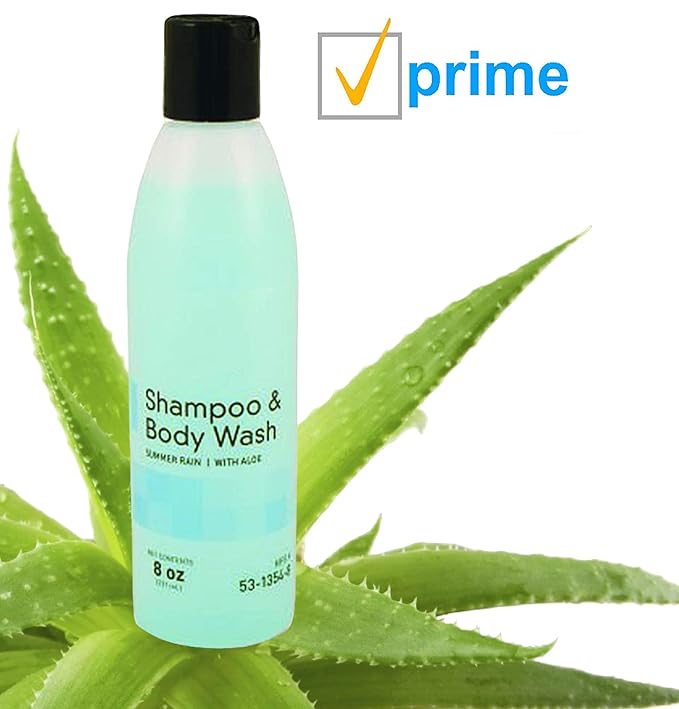 McKesson Skin and Hair Cleanser 8 oz. Case of 48 Shampoo &amp Body Wash with Lanolin Aloe Vera and collagen. Skin care solution for showers or baths. Natural conditioners &amp Pleasant Summer Rain
