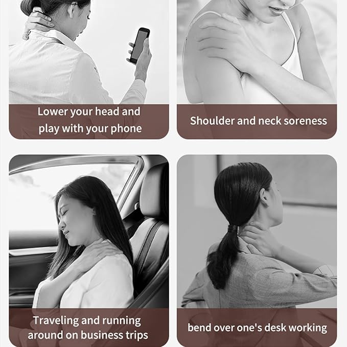 Neck Massager for Pain Relief Deep Tissue Neck and Shoulder Massager with Heat Shiatsu Simulates Hand Massager Gifts for Women Men Mom and Dad