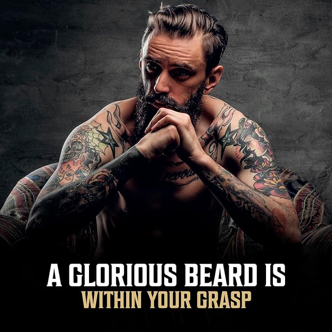 Viking Revolution - Ultimate Beard Kit Spiced Vanilla - Beard Grooming Kit for Men with Beard Brush Beard Comb Beard Balm Beard Oil Beard and Moustache Scissors - Husband Gifts for Men