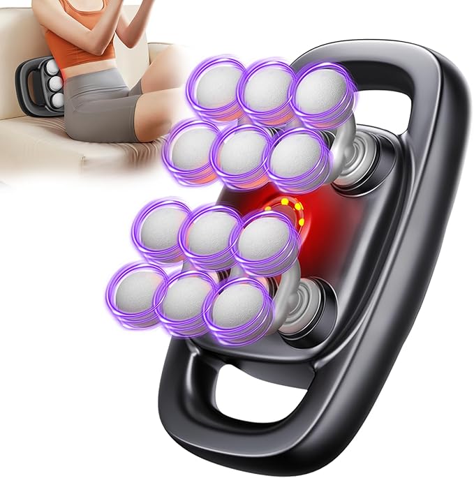 12 Head Massage Gun Massages Gun Deep Tissue With 3 Modes &amp 30 Levels Intensities Quiet Multi Head Massage Gun For Backs Shoulders Legs and Full Body Muscle Pain Relief Gifts for Men Women