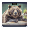 Grizzly Bear Bathroom Scale Large LCD Backlight Display Digital Scale Rounded Corners Body Scales Automatic Power On/Off Bathroom Scales for Home Bedrooms