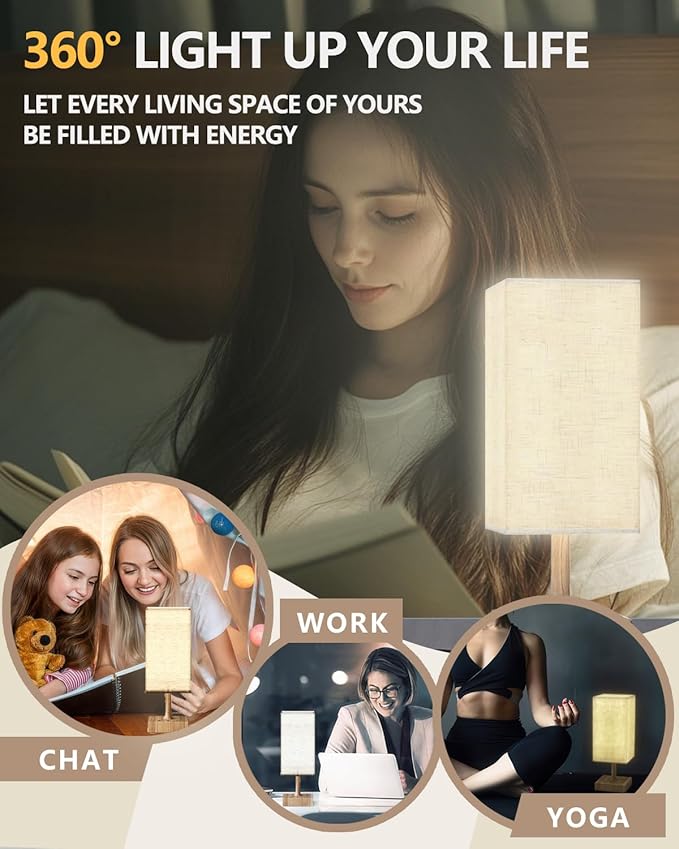Light Therapy Lamp 10000 Lux Sun Lamp with 3 Color Temperatures Adjustable Brightness 4 Timer &amp Memory Function Full Spectrum Light Sunlight Lamp with Remote Control for Home Happy Life