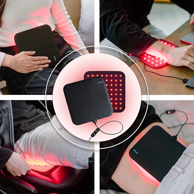CIRIUS LED Pad Near-Infrared Red Light Therapy Device Home Use Portable Red Light Pad Deep Penetrating Low-Level Light Therapy for Pain Relief Muscle Therapy