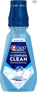 Crest Pro-Health Clean Mint Mouthwash CPC Antigingivitis/Antiplaque Mouthwash 500 mL (16.9 Fl Oz ) Pack of 4 Crest Mouthwash Gingivitis Treatment