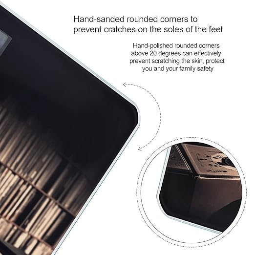 Vinyl Records Weight Scale for Body Weight Digital Bathroom Scale High Capacity Accurate Digital Weighing Scales and Easy-to-Read on Backlit LCD Display Scales