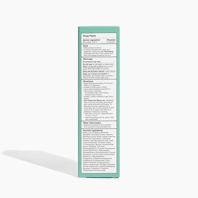 Active Skin Repair SPF 50 EWG-Certified Hydrating Daily Sunscreen and Face Moisturizer Non-Nano Zinc Non-Toxic Broad Spectrum Protection Hydrating Mineral Facial Sunscreen 1.7 fl. oz.