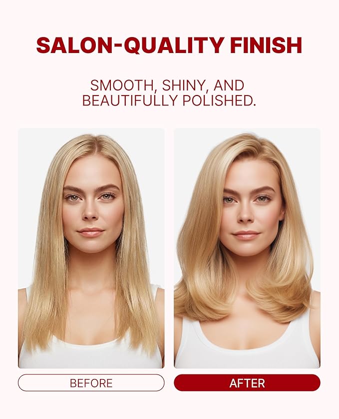 GLAMPALM Classic Volumizing 1 | Ceramic Flat Iron Infused with Vita-C Curved Plates for Volume &amp Curl Korean No.1 Hair straighteners for Women Dual Voltage Root Volume Iron | GP202