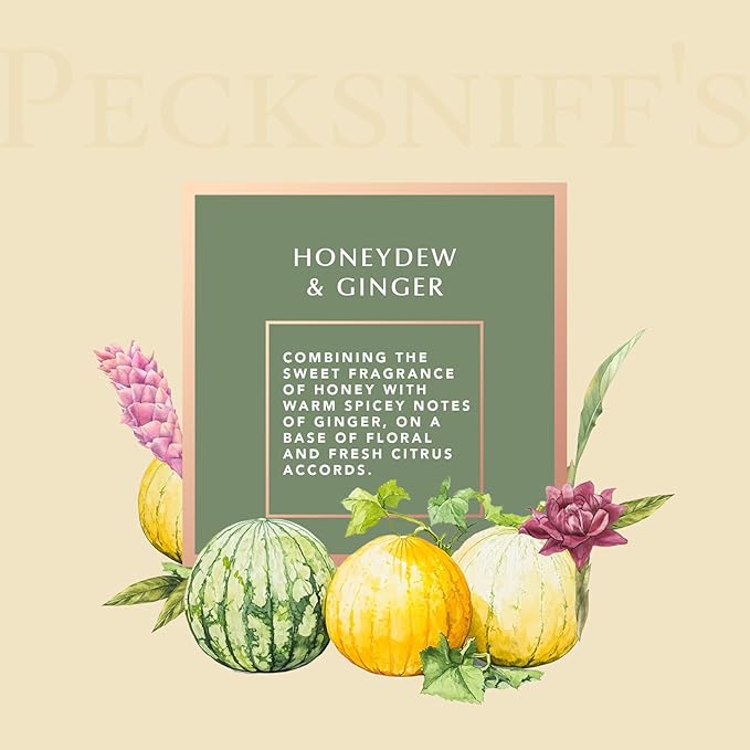 Pecksniffs Prestige 500ml Bath Soak Decanter Honeydew &amp Ginger