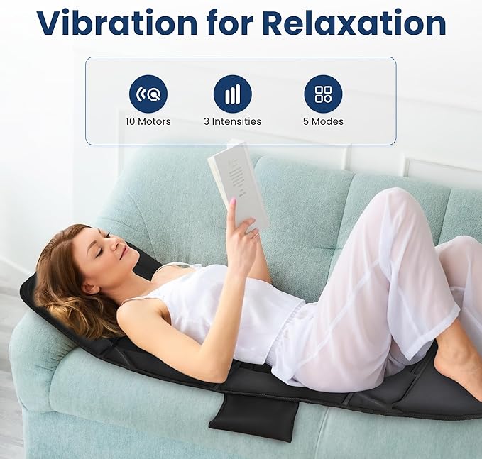 COMFIER Shiatsu Neck and Shoulder Massager &amp Full Body Massage Mat Back Massage Pad
