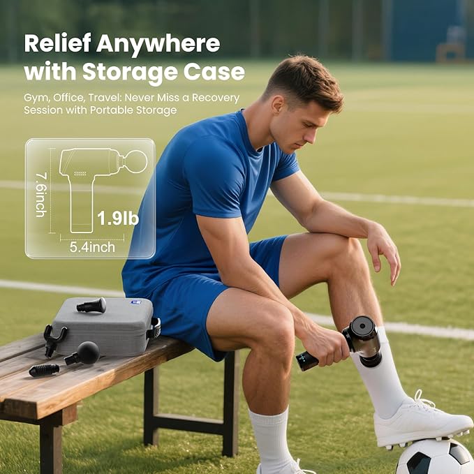 BOB AND BRAD D5 Pro Plus Massage Gun with Heat and T2 Massage Gun