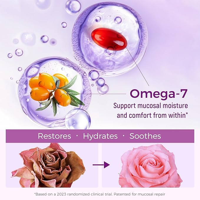 Vaginal Moisture Oral Soft Gel Capsules for Dryness &amp Moisture Organic Sea Buckthorn Oil Capsules Nourishing Wetness &amp Hydration USDA-Certified Women Sea Buckthorn Vaginal Moisturizer Omega