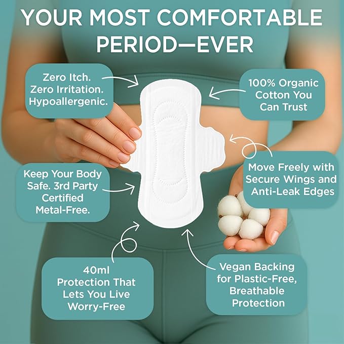 Organic Cotton Tampons &amp Pads Feminine Care Bundle