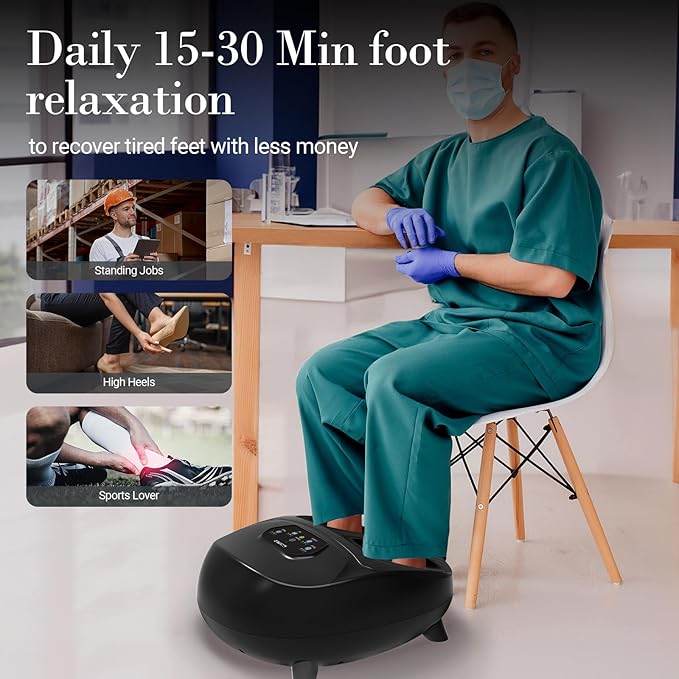 Foot Massager for Plantar Fasciitis Back Massager Chair Pad