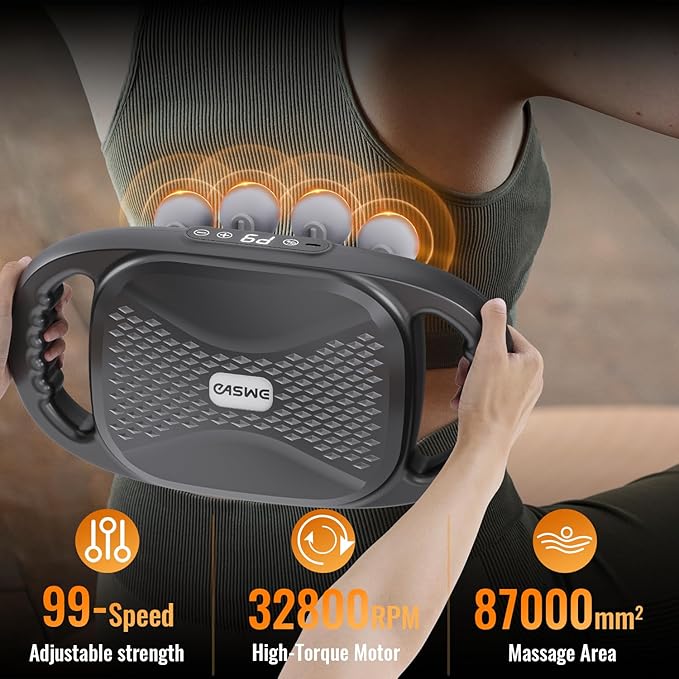 20-Head Massage Gun Electric Deep Tissue Body Massager Professional Muscle Massager Tool for Easing Shoulder Back Neck Legs 9 Modes / 99 Speeds Massage Gifts for Women Men (20-Head)