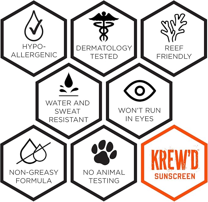 Ergodyne KREW'D 6353 Sunscreen Spray Broad Spectrum SPF 50 Water Resistant 5.5 oz 2-Pack