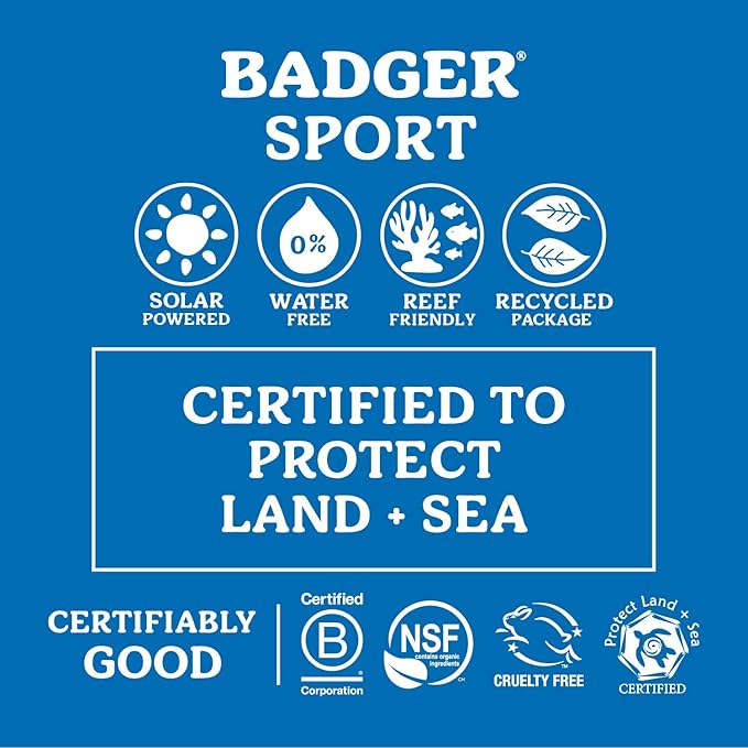 Badger Sport Mineral Sunscreen SPF 40 and SPF 40 Tinted Sunscreen for Face