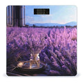 Romantic Lavender Bathroom Scale Ultra-Bright Liquid Crystal Screen Weight Scale Accurate Bathroom Body Scales for Body Weight Bathroom Pet Home Bedroom Gift-Giving