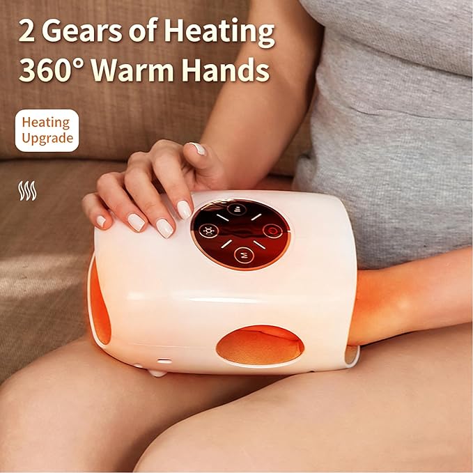 Hand Massager – Cordless Electric Hand Massager with Heating and Compression Functions for Both Men and Women