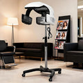 Vertical Hair Dryer wirh Wheel Professional Standing Hair Color Processor w/TEM &amp Time Adjustment 360° Rotation Digital Display for Hair Care Styling Blow Dry 220V