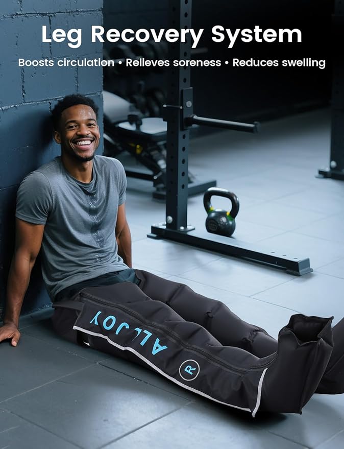 Cordless Air Compression Leg Recovery System Christmas Gifts Professional Leg Massager Boots with Smart 5-Zone Tech for Sequential Compression Fast Muscle Recovery &amp Swelling Relief for Athletes