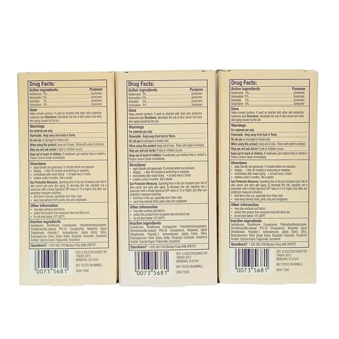 Trader Joe’s Daily Facial Sunscreen Broad Spectrum SPF 40 Oil Free Invisible Gel Formula Fragance Free Water + Sweat Resistance 150 mL Total (50 mL each) (3-PACK)