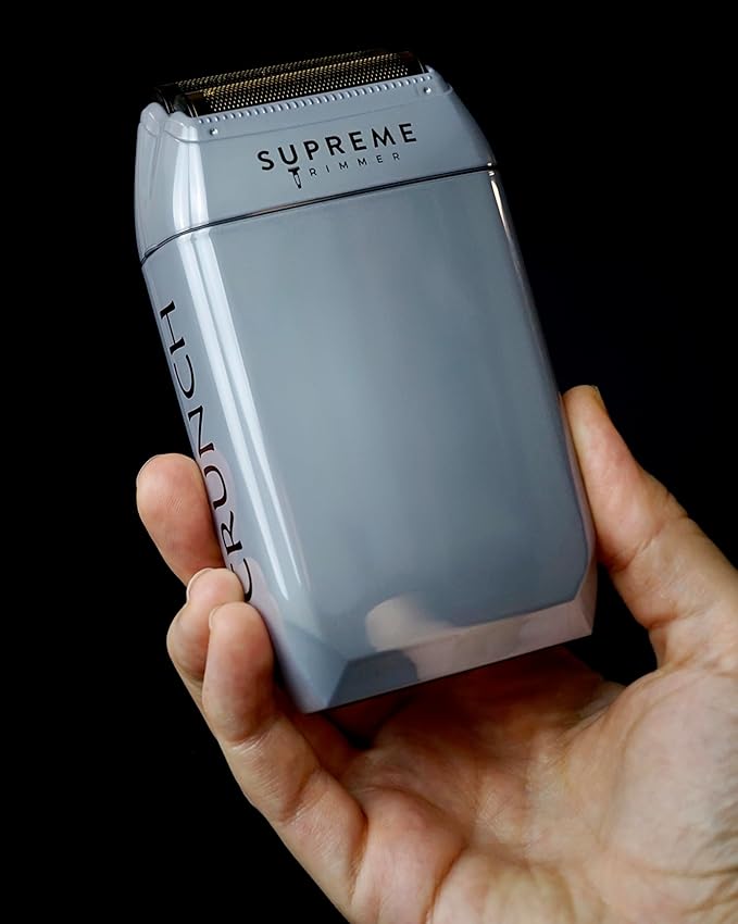 Supreme Trimmer Crunch STF602 – Waterproof Double Foil Shaver for Men | 150 Min Runtime Wet/Dry Cordless &amp Corded Electric Razor | Hypoallergenic Foils for Face Head &amp Stubble