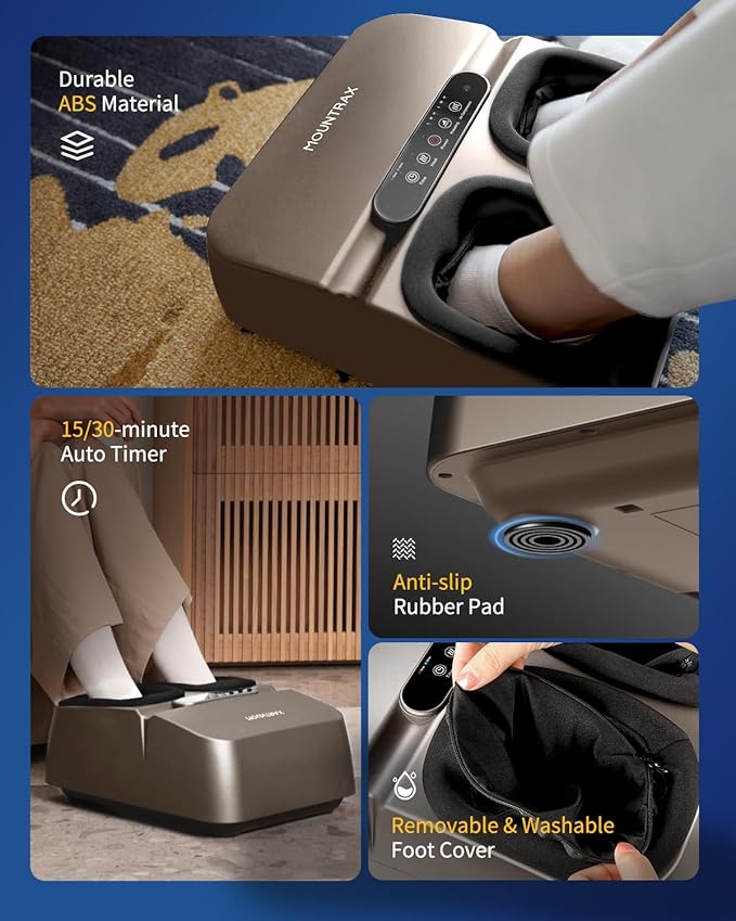 MOUNTRAX Foot Massager and Shiatsu Back Massager
