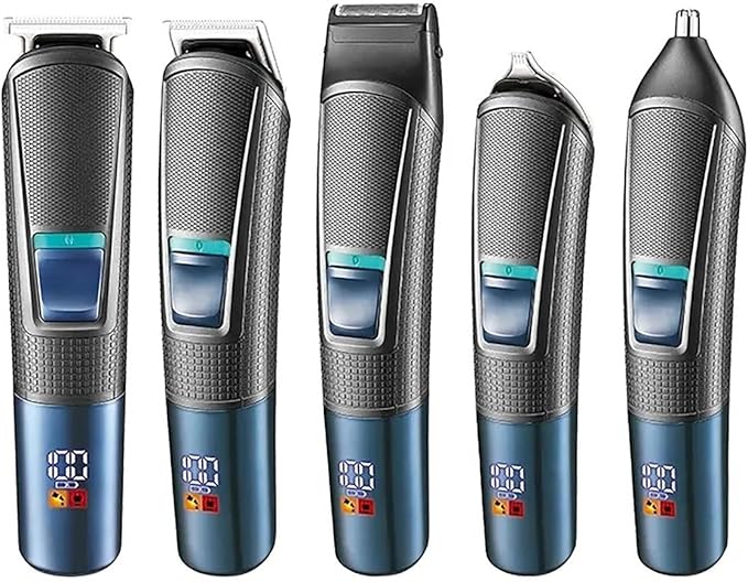 Hair Clippers for Men All in One Rechargeable Beard Hair Trimmer for Men Grooming Kit Electric Shaver Body Trimmer Edge Nose Ear Trimmer Eyebrow