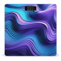 Wavy Purple Scale for Body Weight Digital Bathroom Scale Precision Smart Weighing Scales with Clear LED Display Accurate High Precision Scales Weighing Machine